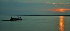 Sunrise in Brahmaputra River
