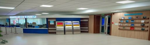 Circulation desk at Lakshminath Bezbaroa Central Library