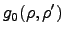 $\displaystyle g_0(\rho,\rho')$